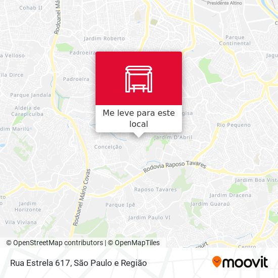 Rua Estrela 617 mapa
