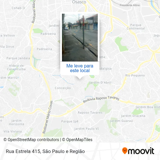 Rua Estrela 415 mapa