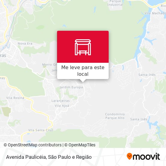 Avenida Paulicéia mapa