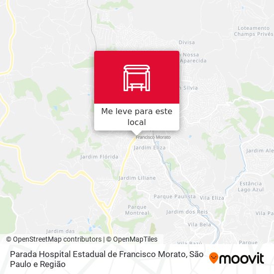 Parada Hospital Estadual de Francisco Morato mapa