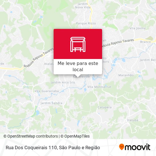 Rua Dos Coqueirais 110 mapa