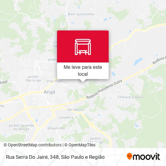 Rua Serra Do Jairé, 348 mapa