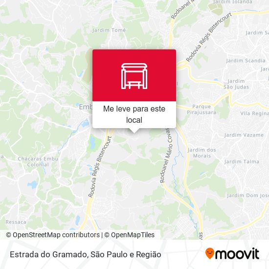 Estrada do Gramado mapa