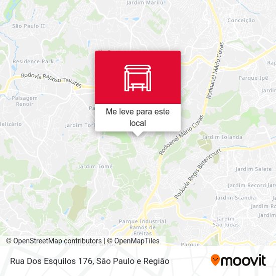 Rua Dos Esquilos 176 mapa