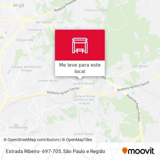 Estrada Ribeiro- 697-705 mapa