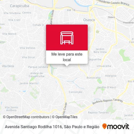 Avenida Santiago Rodilha 1016 mapa