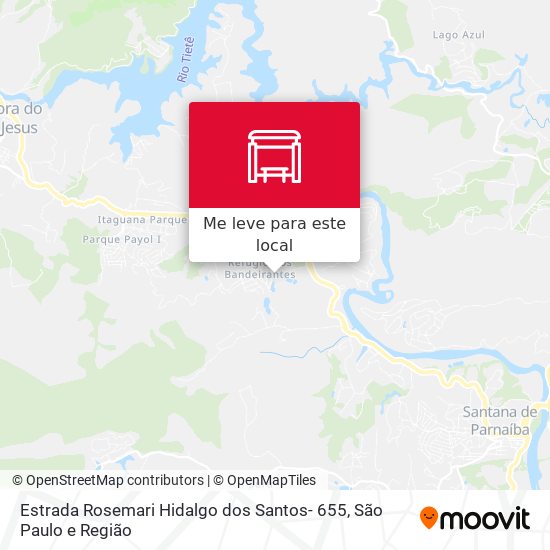 Estrada Rosemari Hidalgo dos Santos- 655 mapa