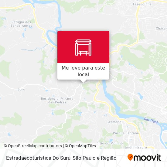 Estradaecoturística Do Suru mapa