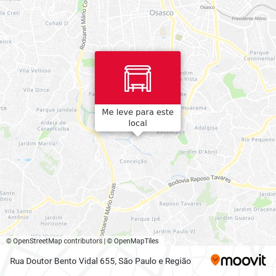 Rua Doutor Bento Vidal 655 mapa