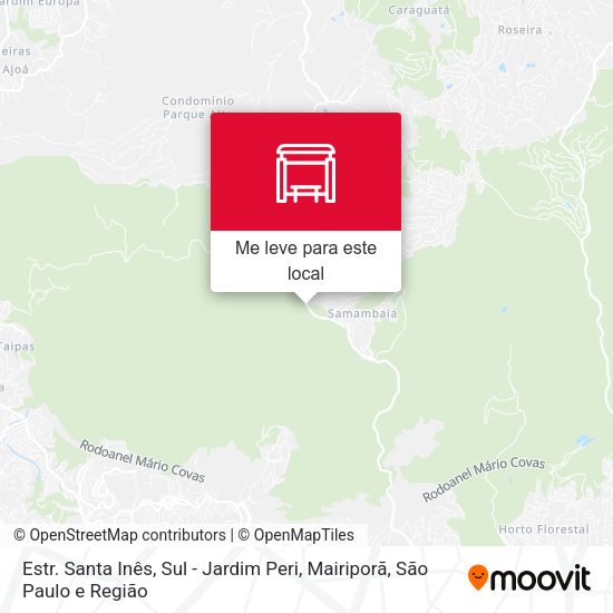 Estr. Santa Inês, Sul - Jardim Peri, Mairiporã mapa