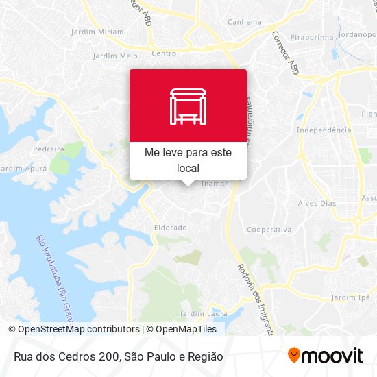 Rua dos Cedros 200 mapa
