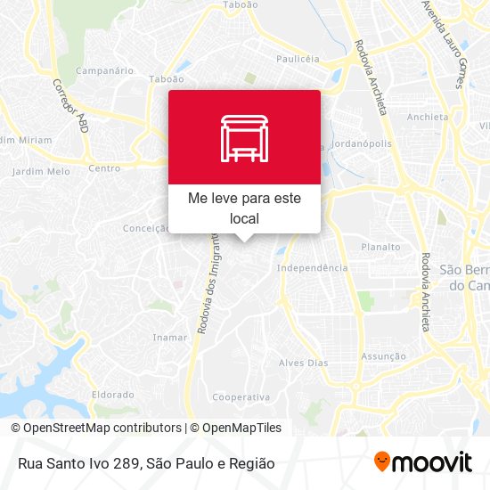 Rua Santo Ivo 289 mapa