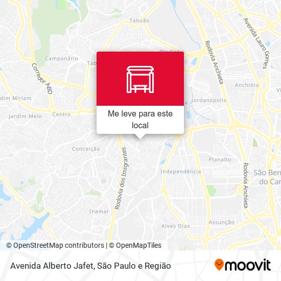 Avenida Alberto Jafet mapa