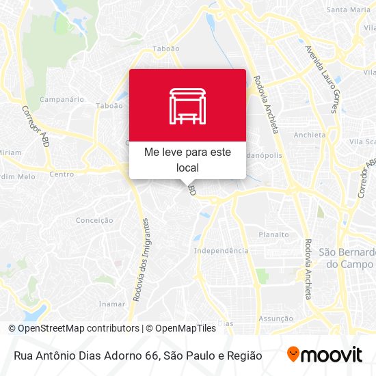 Rua Antônio Dias Adorno 66 mapa