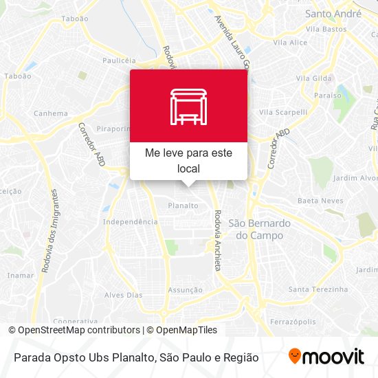 Parada Opsto Ubs Planalto mapa