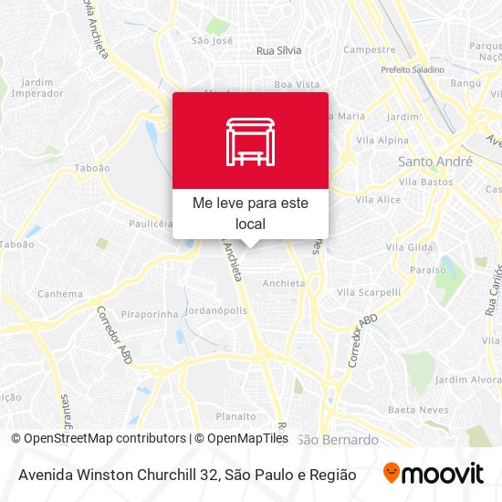 Avenida Winston Churchill 32 mapa