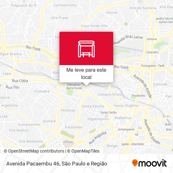 Avenida Pacaembu 46 mapa