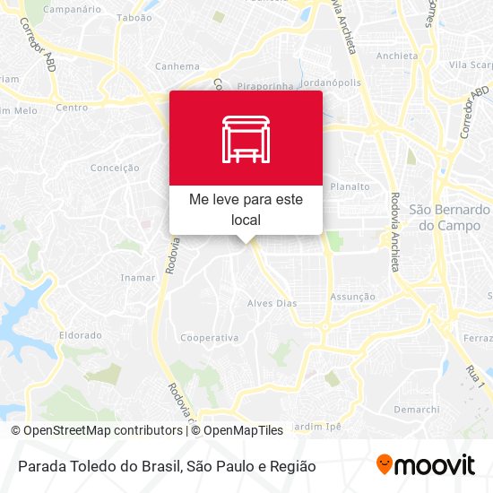 Parada Toledo do Brasil mapa