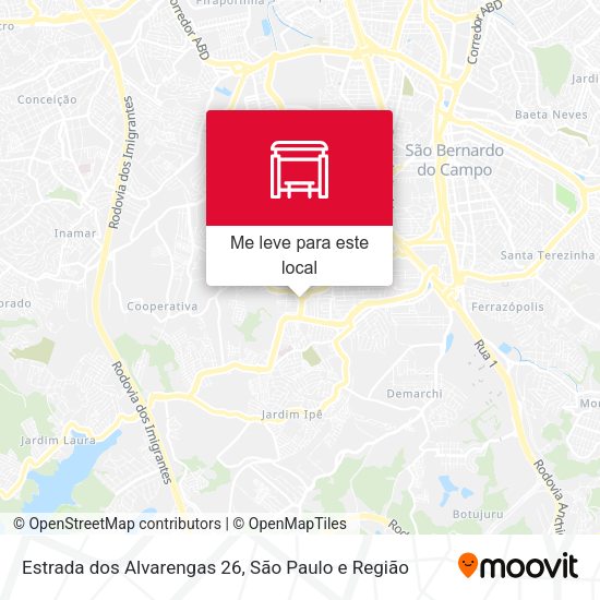 Estrada dos Alvarengas 26 mapa