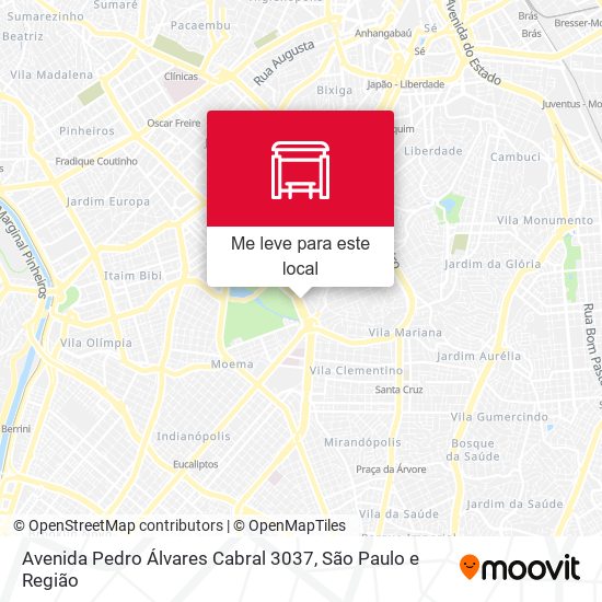 Avenida Pedro Álvares Cabral 3037 mapa