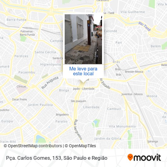 Pça. Carlos Gomes, 153 mapa