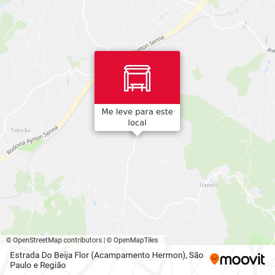 Estrada Do Beija Flor (Acampamento Hermon) mapa