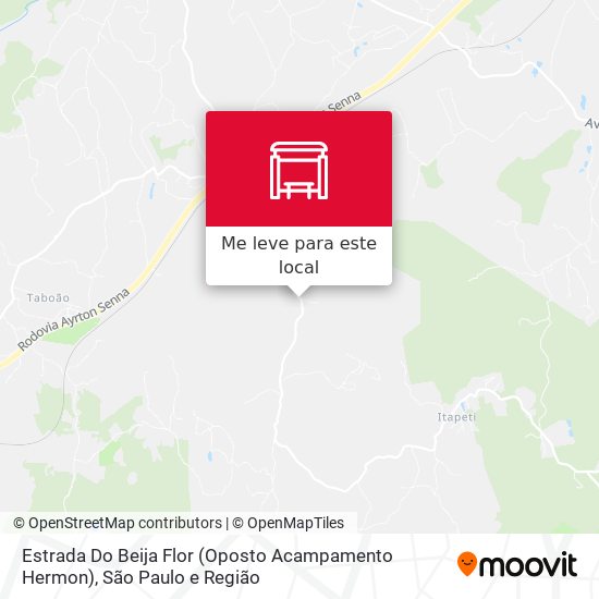 Estrada Do Beija Flor (Oposto Acampamento Hermon) mapa