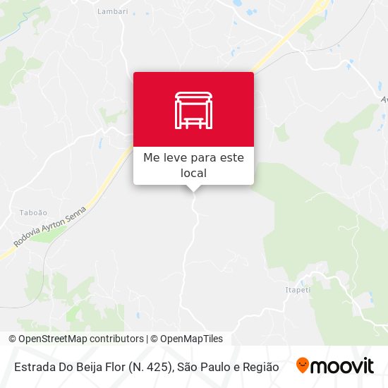 Estrada Do Beija Flor (N. 425) mapa