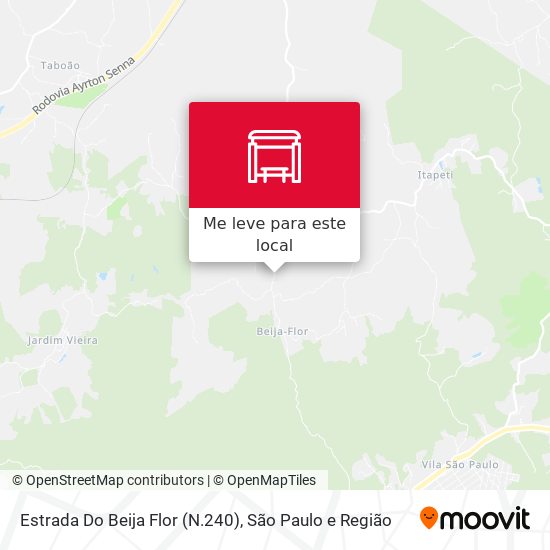 Estrada Do Beija Flor (N.240) mapa
