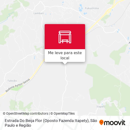 Estrada Do Beija Flor (Oposto Fazenda Itapety) mapa