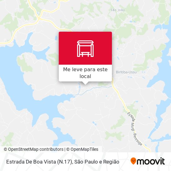 Estrada De Boa Vista (N.17) mapa