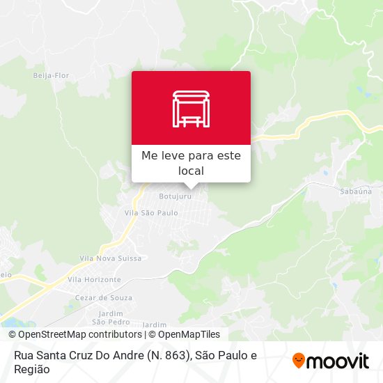 Rua Santa Cruz Do Andre (N. 863) mapa