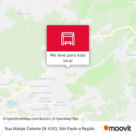 Rua Manjar Celeste (N. 630) mapa