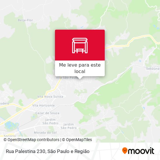Rua Palestina 230 mapa