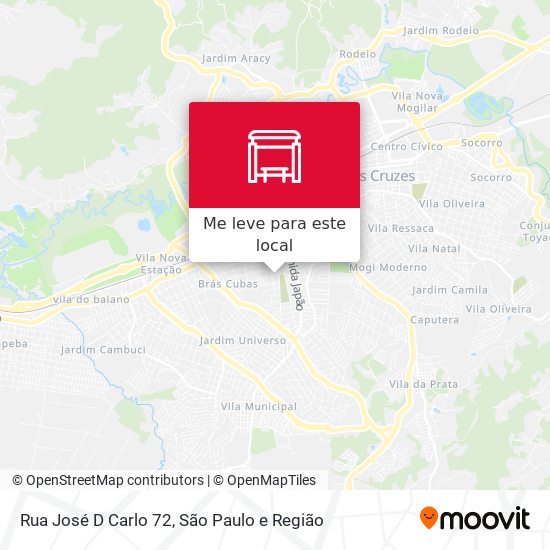 Rua José D Carlo 72 mapa