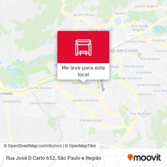 Rua José D Carlo 652 mapa