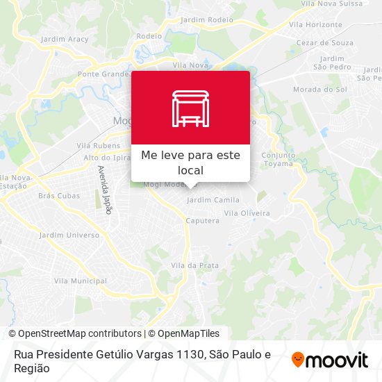 Rua Presidente Getúlio Vargas 1130 mapa