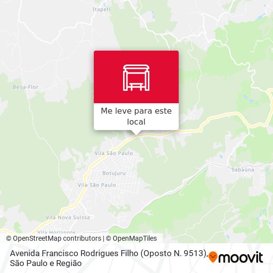 Avenida Francisco Rodrigues Filho (Oposto N. 9513) mapa