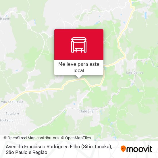 Avenida Francisco Rodrigues Filho (Sitio Tanaka) mapa