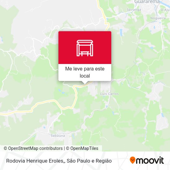 Rodovia Henrique Eroles, mapa
