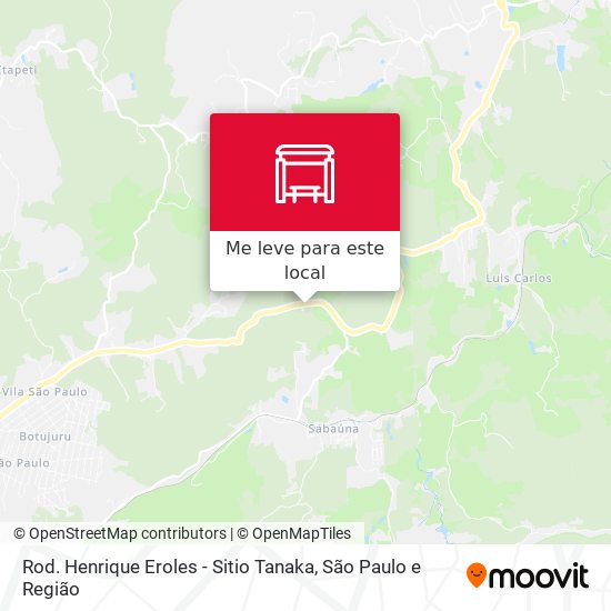 Rod. Henrique Eroles - Sitio Tanaka mapa