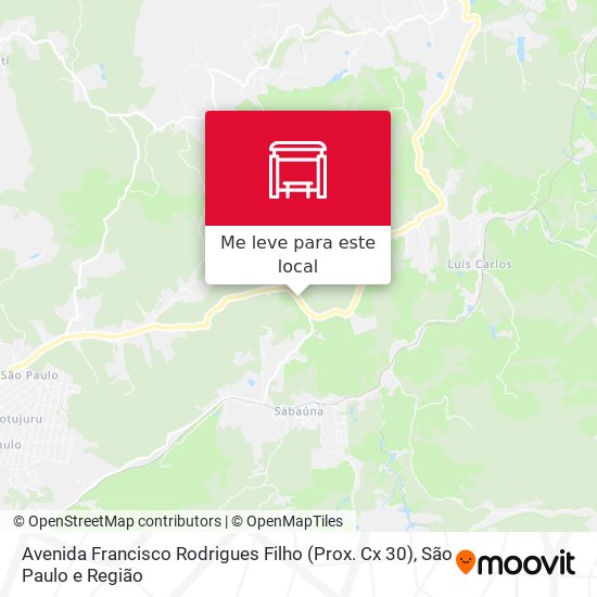 Avenida Francisco Rodrigues Filho (Prox. Cx 30) mapa