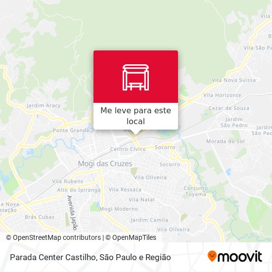 Parada Center Castilho mapa