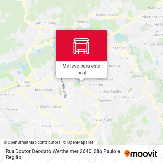 Rua Doutor Deodato Wertheimer 2640 mapa