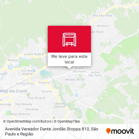 Avenida Vereador Dante Jordão Stoppa 810 mapa