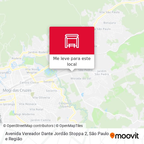 Avenida Vereador Dante Jordão Stoppa 2 mapa