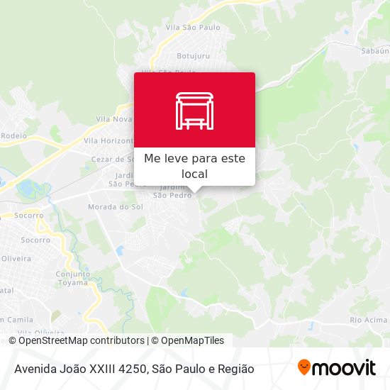 Avenida João XXIII 4250 mapa