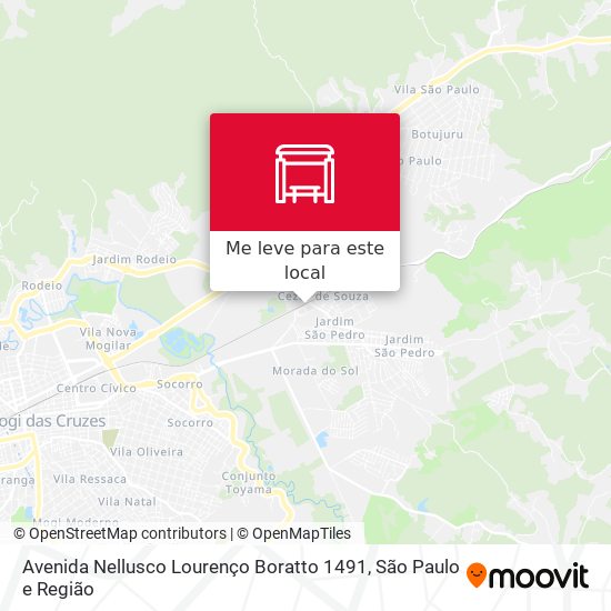 Avenida Nellusco Lourenço Boratto 1491 mapa