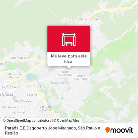 Parada E.E.Dagoberto Jose Machado mapa