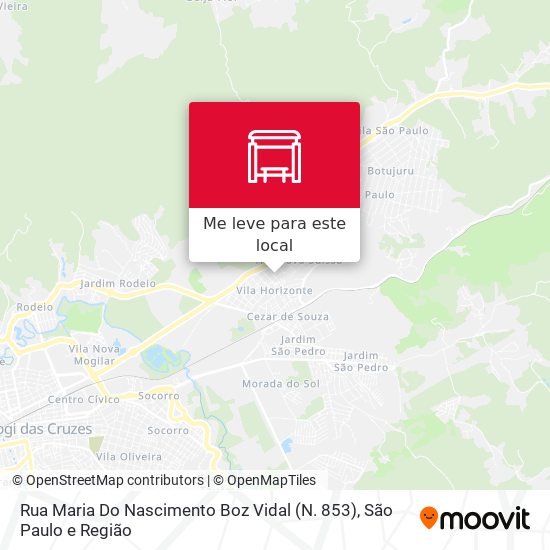 Rua Maria Do Nascimento Boz Vidal (N. 853) mapa